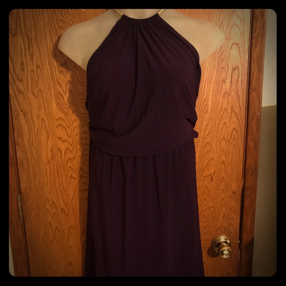 Necklace Halter Dress Mini/Cocktail Length